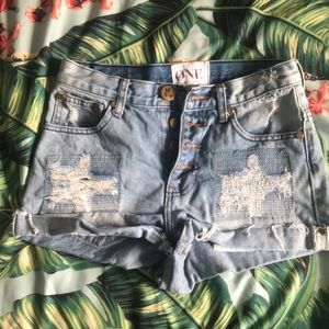 One Teaspoon denim shorts sz 24